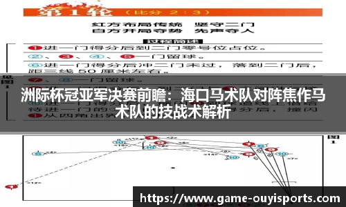 洲际杯冠亚军决赛前瞻：海口马术队对阵焦作马术队的技战术解析